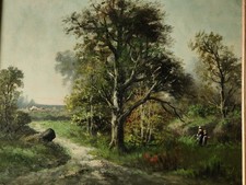 Tableau sous bois par Drujeon