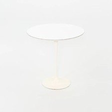 1960s Eero Saarinen for Knoll Tulip Side Table with White Laminate 20 inch Top