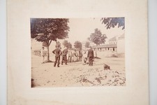 MILITARIA FILM PHOTO FORMAT 8.5X11.5cm CIRCA 1890 MILITARY AND CANNON