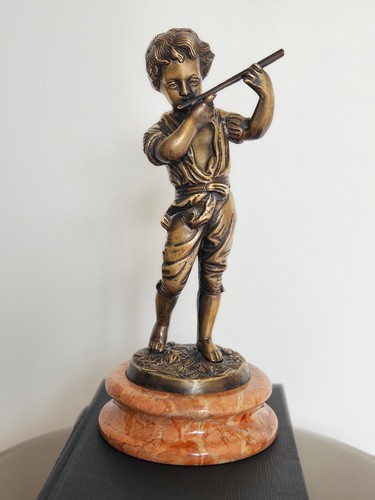 Statuette bronze petit - , joueur