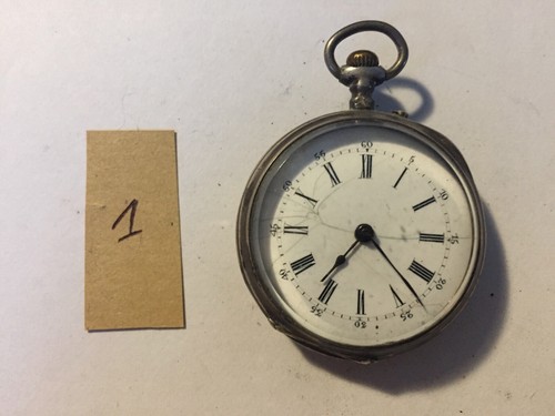 Silver fob watch - watch, for