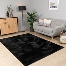 Tapis Salon Chambre Adulte Poils Ras Lavable En Machine Uni Moelleux