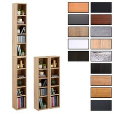 Etagères modulables CD et DVD rangement musique avec 10 compartiments mélaminé