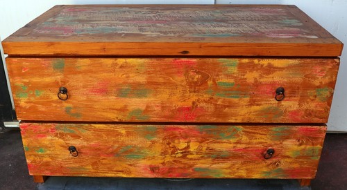 Commode bois teak - bois, de