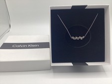 CALVIN KLEIN LUSTE STAINLESS STEEL NECKLACE BRAND NEW IN BOX
