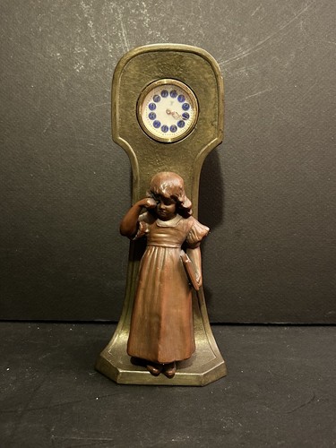 Horloge vers 1910 bronze - bronze, et