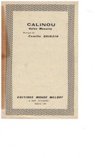 Partition Accordéon   " CALINOU Valse Musette  " de Camille Quinzin