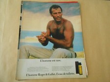 1980 Advertising L'homme est rare Eau de Toilette Roger & Gallet