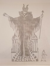 1992 Eurodisney Disney land Paris Original Concept Art Parade PROP Blueprint Cel