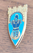 Military Badge 19th Engineering Regiment Pressure Button Delsart H215 /T28