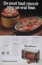 PRESS ADVERTISEMENT 1977 - MOULINEX ROTISSERIE OVEN - ADVERTISING