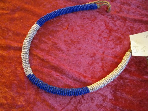Collier africain perles - collier, en