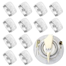 Lot de 12 ronds de serviette