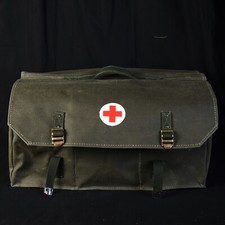 Grande Sacoche d'Infirmiers Militaire Armée à Indentifier ? Vintage