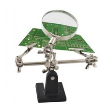 Loupe 3 en 1 Trépied et Bras Articulés 3ème Main avec Pinces Support