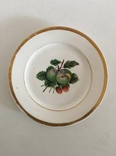 Assiette Antique Royal Copenhagen De 1820 À 1850 Avec Motif De Fruits