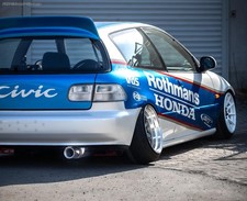 Inox Échappement Sport Honda Civic 5 1.3l Type EG3 1x90mm Double Paroi