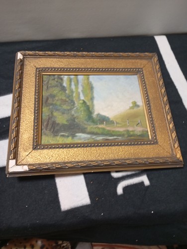 Tableau ancien huile - tableau,