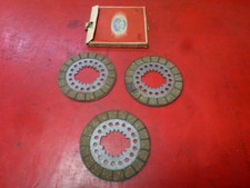 3 x disques embrayage VESPA 150 GS 1 er serie SURFLEX NOS neuf stock ancien N°1