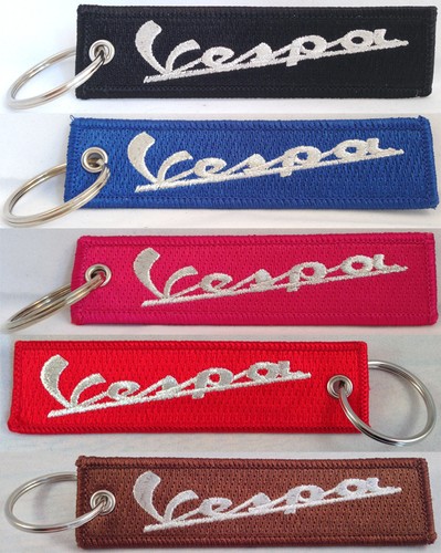 Vespa embroidered key - vespa, chain