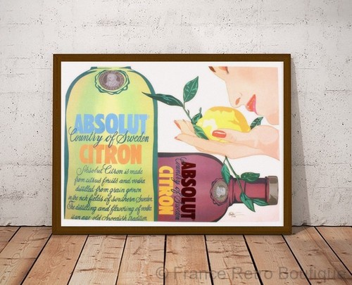 Poster affiche absolut vodka - absolut,