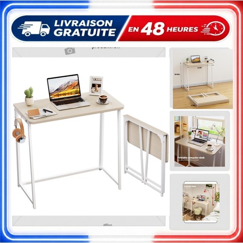 Wohomo petit bureau pliable - pliable, 80