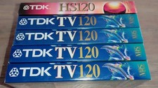 * Lot de 5 Cassette TDK Video