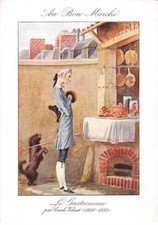 Chromos.AM15442.16x11 cm approx.Cheap.Le gastronome by Carle Vernet