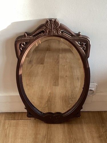 Ancien miroir biseauté style - miroir,