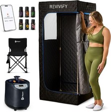 LifePro Revivify Portable Sauna Box Home Sauna Tent with Adjustable Heat Levels
