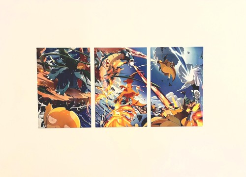 Poster metal dracaufeu tortank - metal,