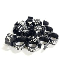 100pcs poultry leg band fancy birds pigeon band plastic fancy split snap rings 