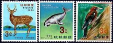 Ryukyu 1966 Pivert Dugong Lamantin Cerf Animaux Oiseaux Nature 3v set MNH
