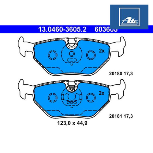 Brake pad set - disc,