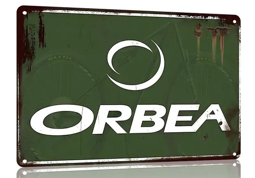 Plaque murale métal orbea - plaque,