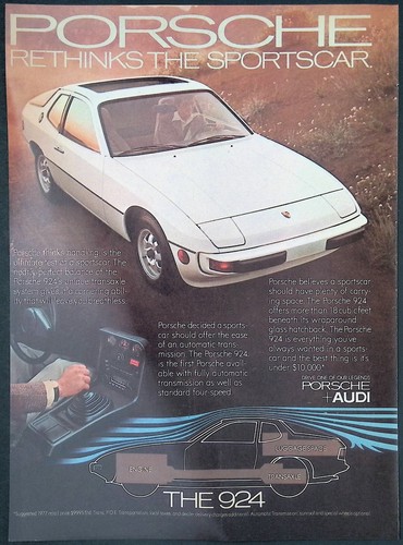 1977 print porsche 924 - 1977, ad