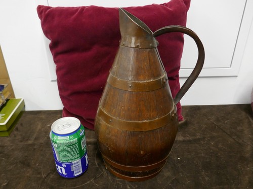 Ancien grand pichet tonneau - ancien,