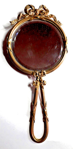 Miroir face main - , en