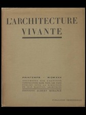 L'ARCHITECTURE VIVANTE 1930 LE CORBUSIER, PIERRE JEANNERET -RARE FRENCH MAGAZINE