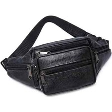 Sac Banane en Cuir Noir