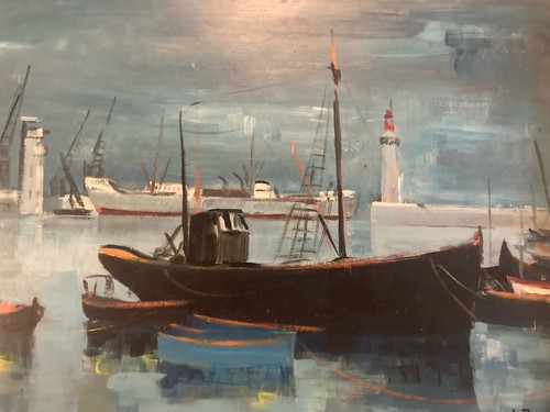 Peinture 1950 huile - peinture,
