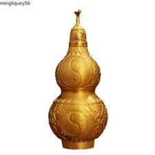 Chinese Pure Copper Opening Gourd Feng Shui Health Attracts Wealth Chinese HuLu