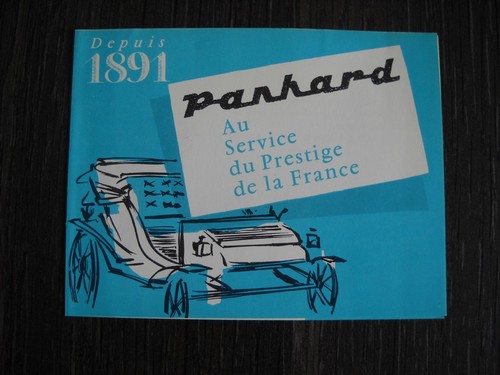 Brochure catalogue panhard - brochure,