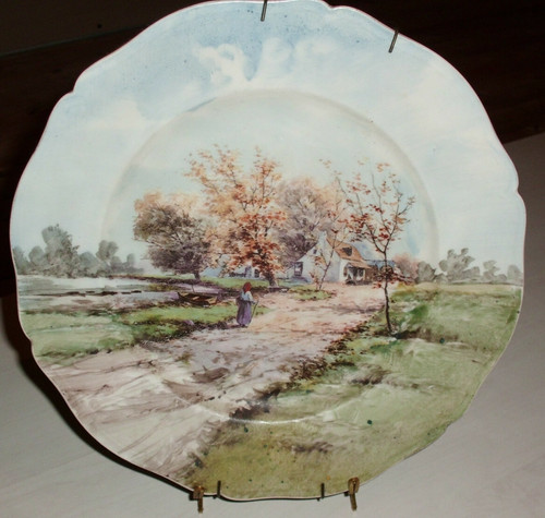Assiette décorative - , en