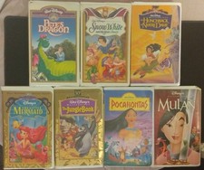 (×7) Walt Disney VHS Lot Masterpiece Collection - Collectible Movies