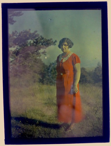 Autochrome femme rouge - femme, en