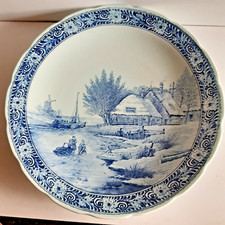 Assiette Murale Bleu Delfts
