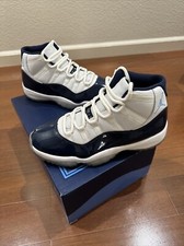 Air Jordan Retro XI “Win Like 82” Wht/Navy/UNC Blue Sz 10 (378037 123)