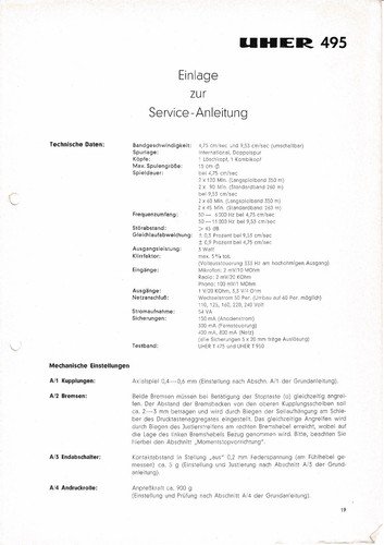 Service indications pour uher - indications,