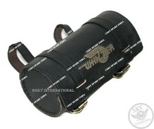 Sac à outils en cuir noir